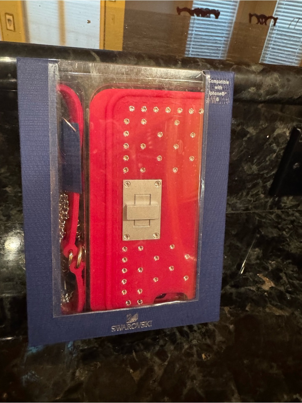 Swarovski Magenta Crystal -Accent Phone Wallet Case